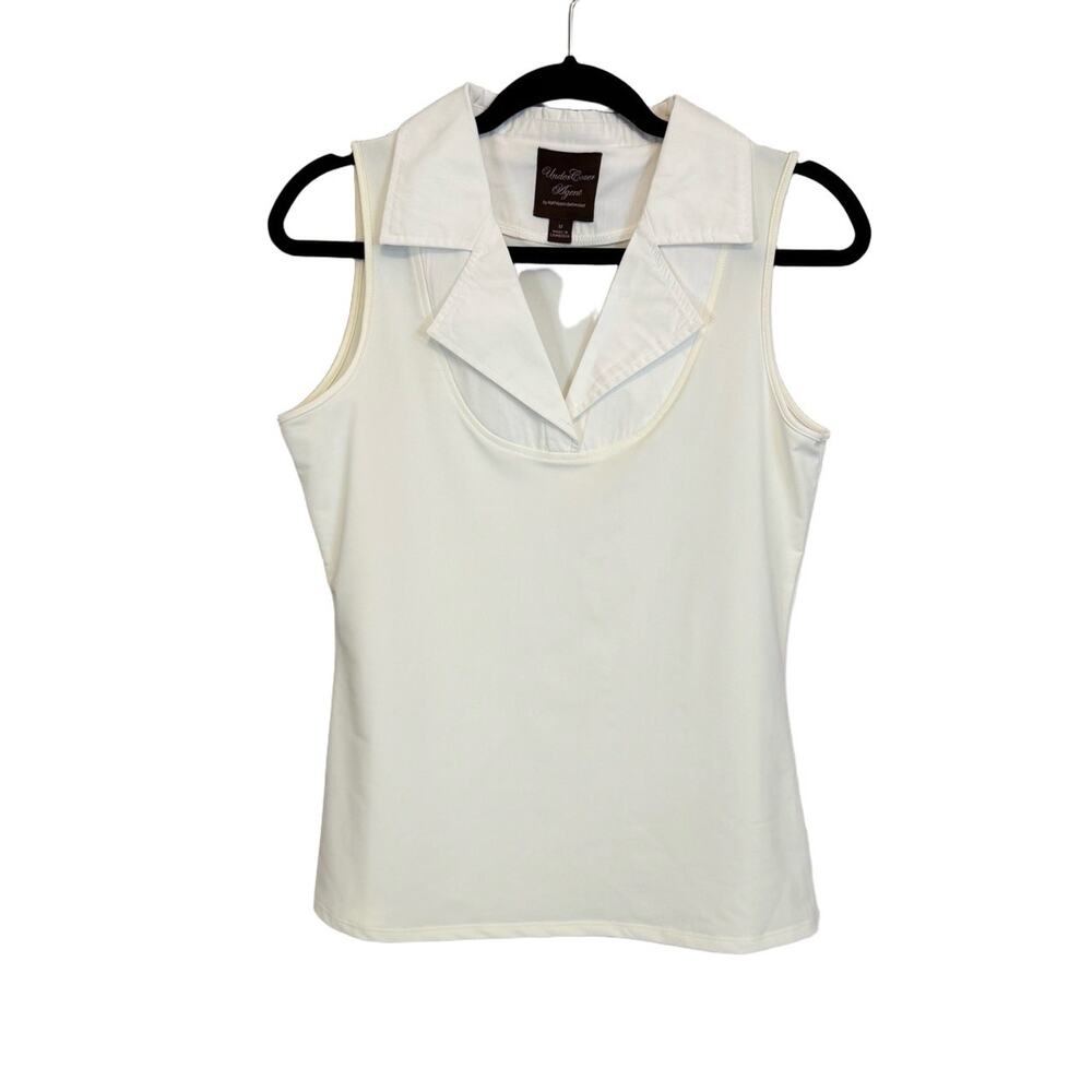 Under Cover Agent by Kathleen Kirkwood  Sleeveless Top Cream Medium